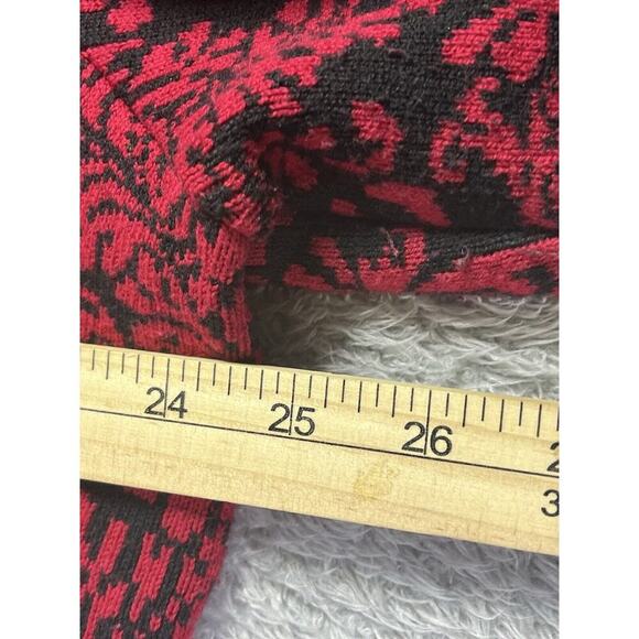 JM COLLECTION Womens Plus Size 2X Sweater Blazer Red Black Holiday Classic - Picture 7 of 9